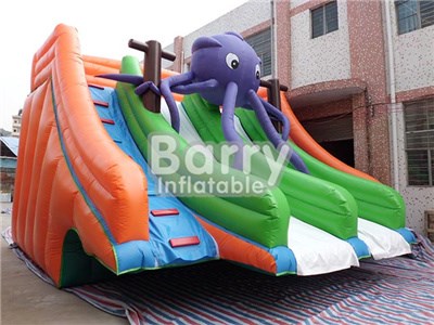 Dual Lane Octopus Inflatable Water Slides For Pools With Factory Price BY-WS-091